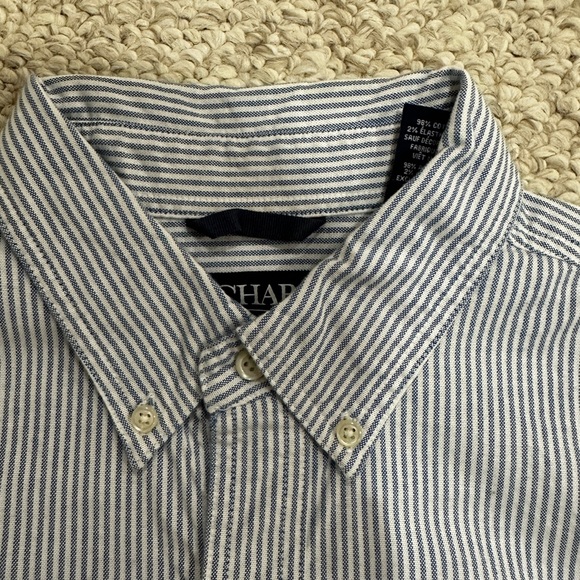 NWOT Chaps Stretch Oxford Button-Down Shirt - Large - Picture 3 of 4